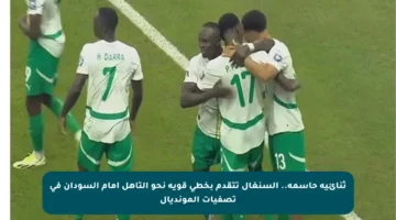 ثنائية حاسمة.. السنغال تتقدم بخطى قوية نحو التأهل أمام السودان في تصفيات المونديال